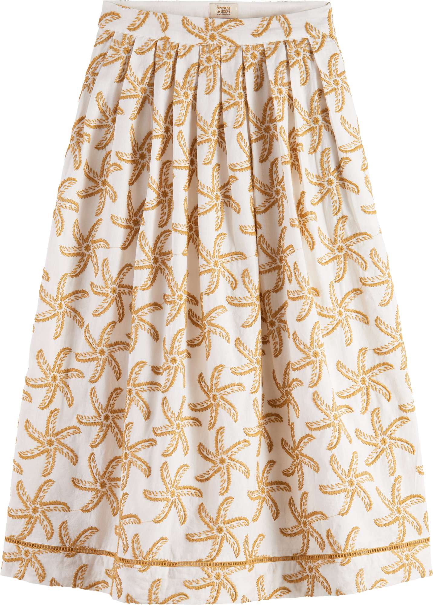 Afbeelding van Scotch & Soda Embroidered maxi skirt starfish embroidery