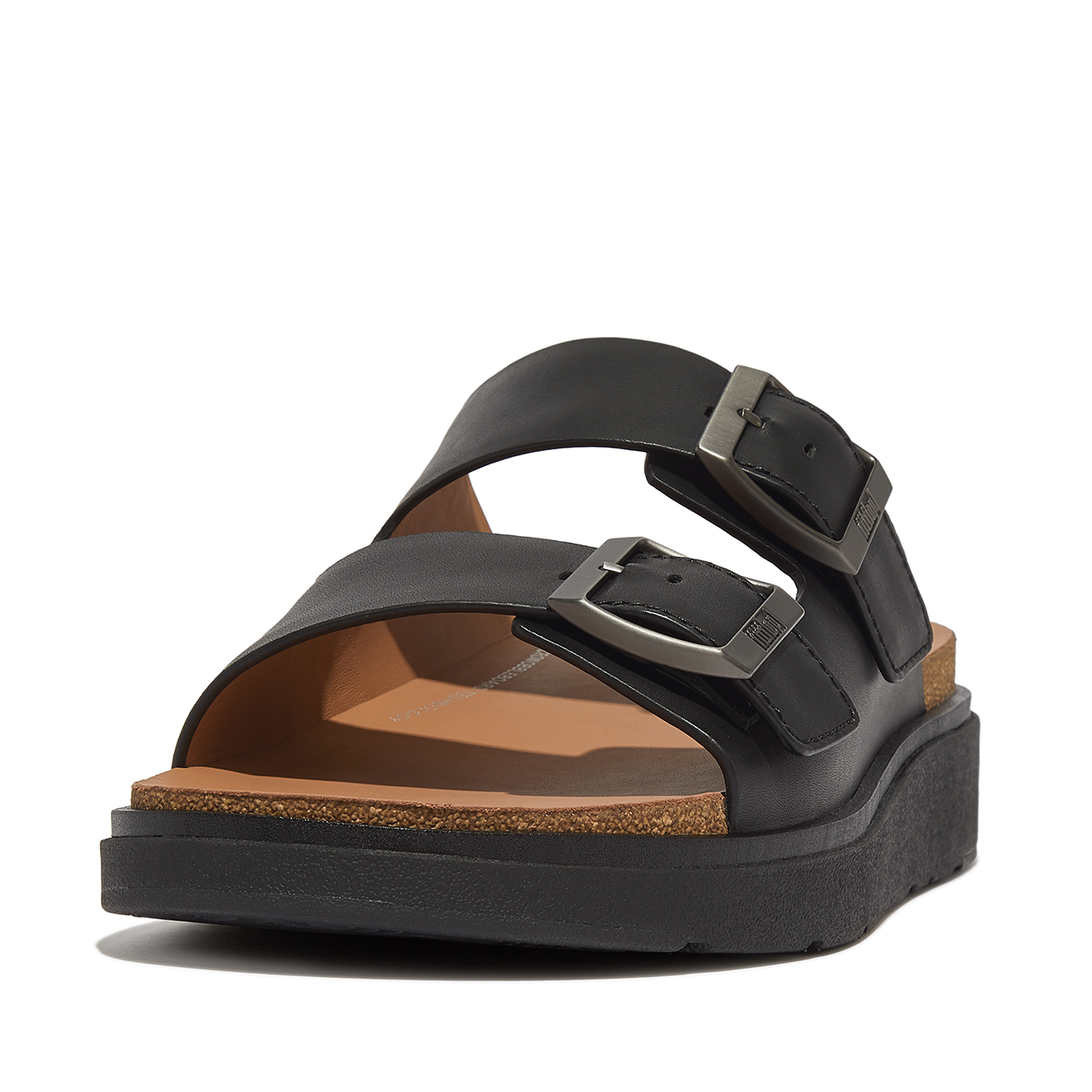 FitFlop Gen-ff buckle two-bar leather slides