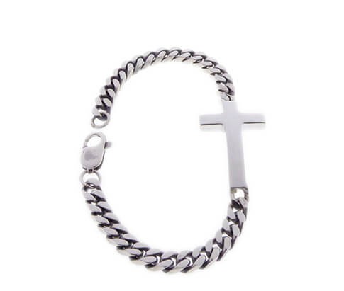 Afbeelding van Atelier Christian Zilveren armband met kruis