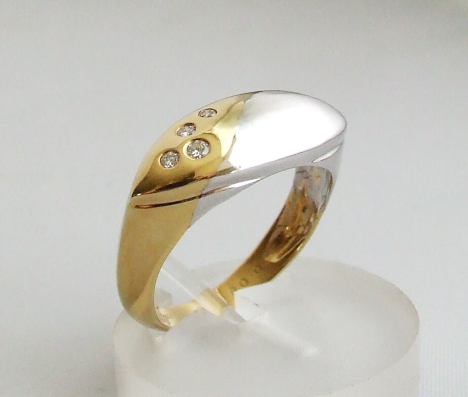 Afbeelding van Christian Geel- en ring met diamant