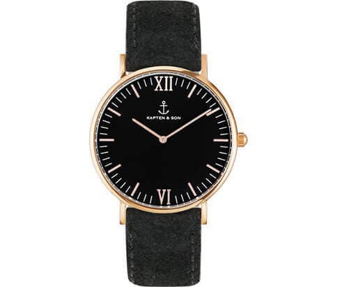 Afbeelding van Kapten & Son Horloge all black vintage campina 4251145221522