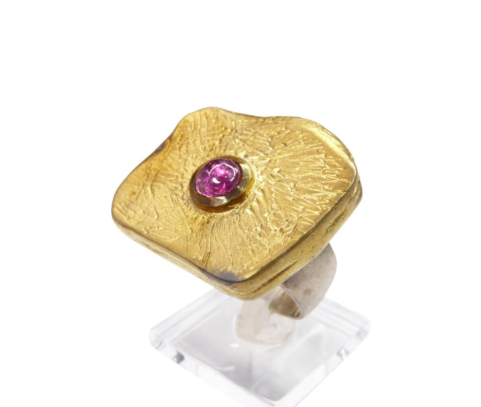 Afbeelding van Christian Zilveren ring met paarse toermalijn