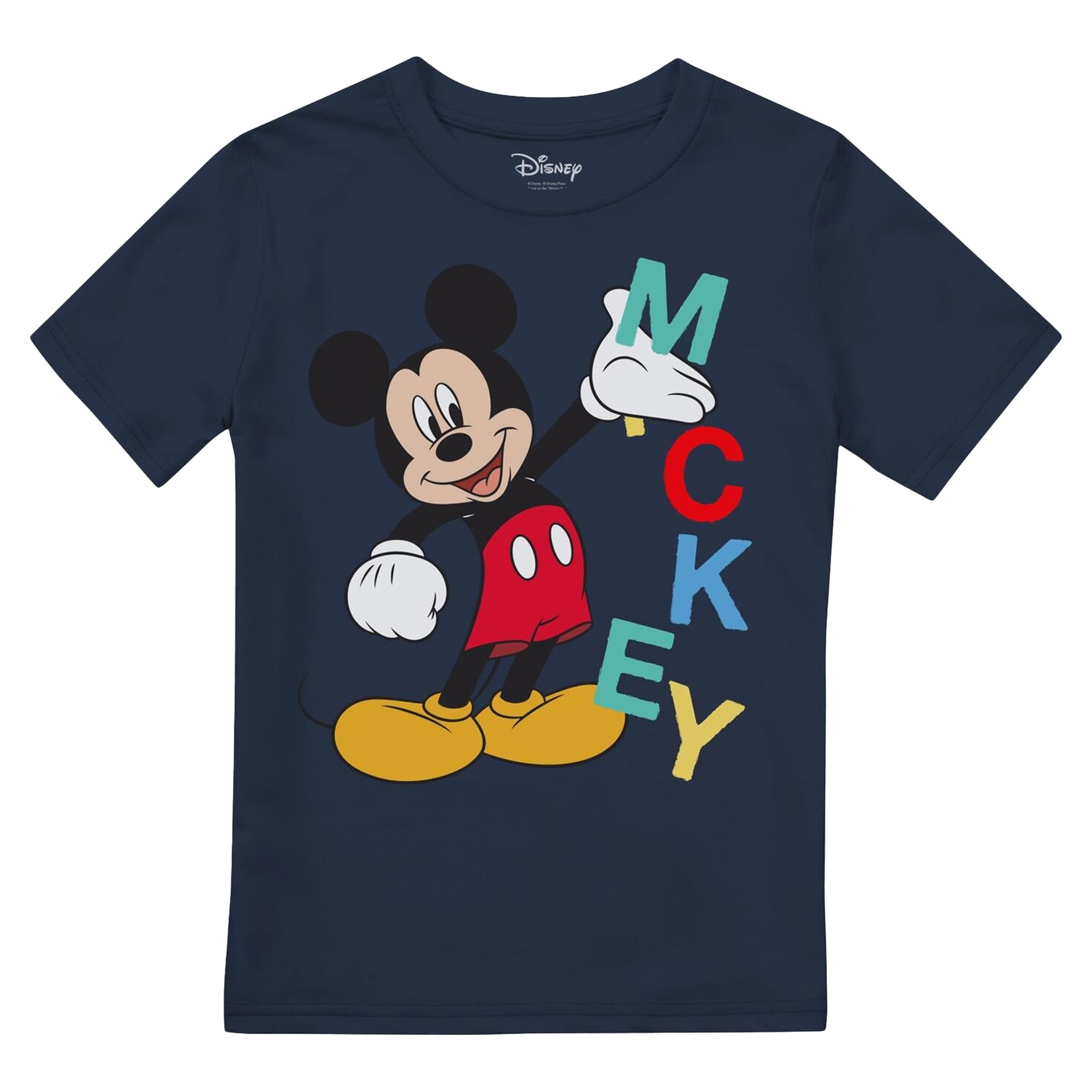 Disney Jongens mickey mouse tekst t-shirt