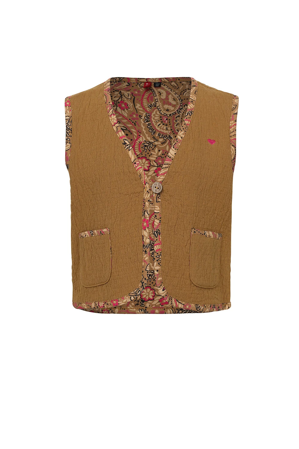 Looxs Revolution Meisjes reversibel gilet palms