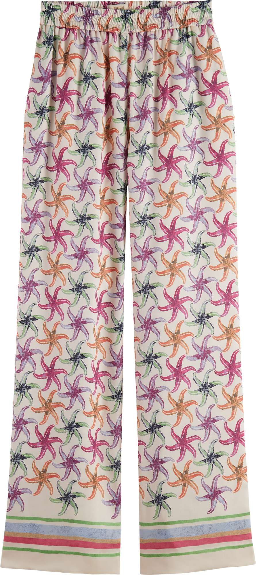Afbeelding van Scotch & Soda Gia starfish printed pant starfish border
