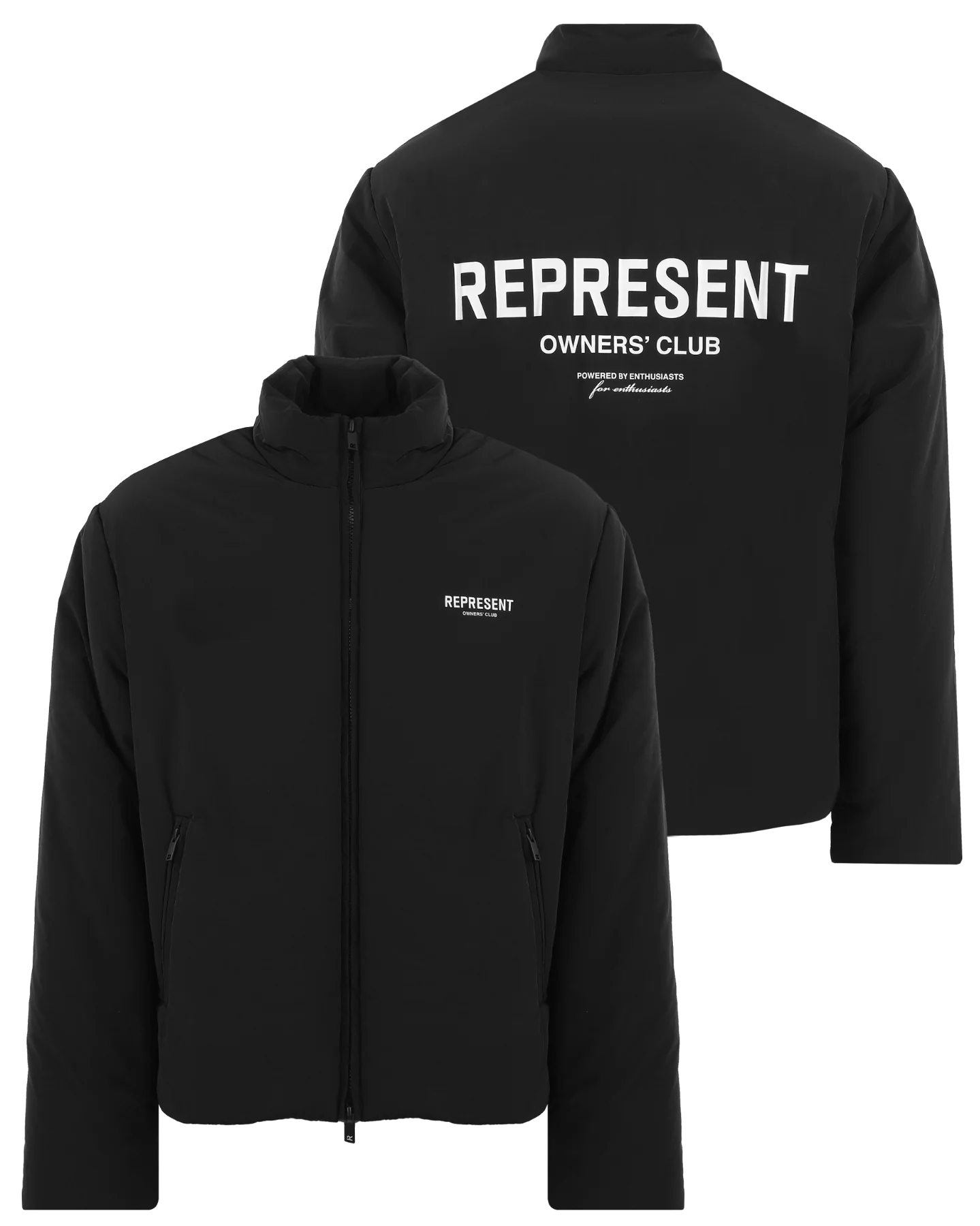 Represent Heren owners club wadded jacket zwar