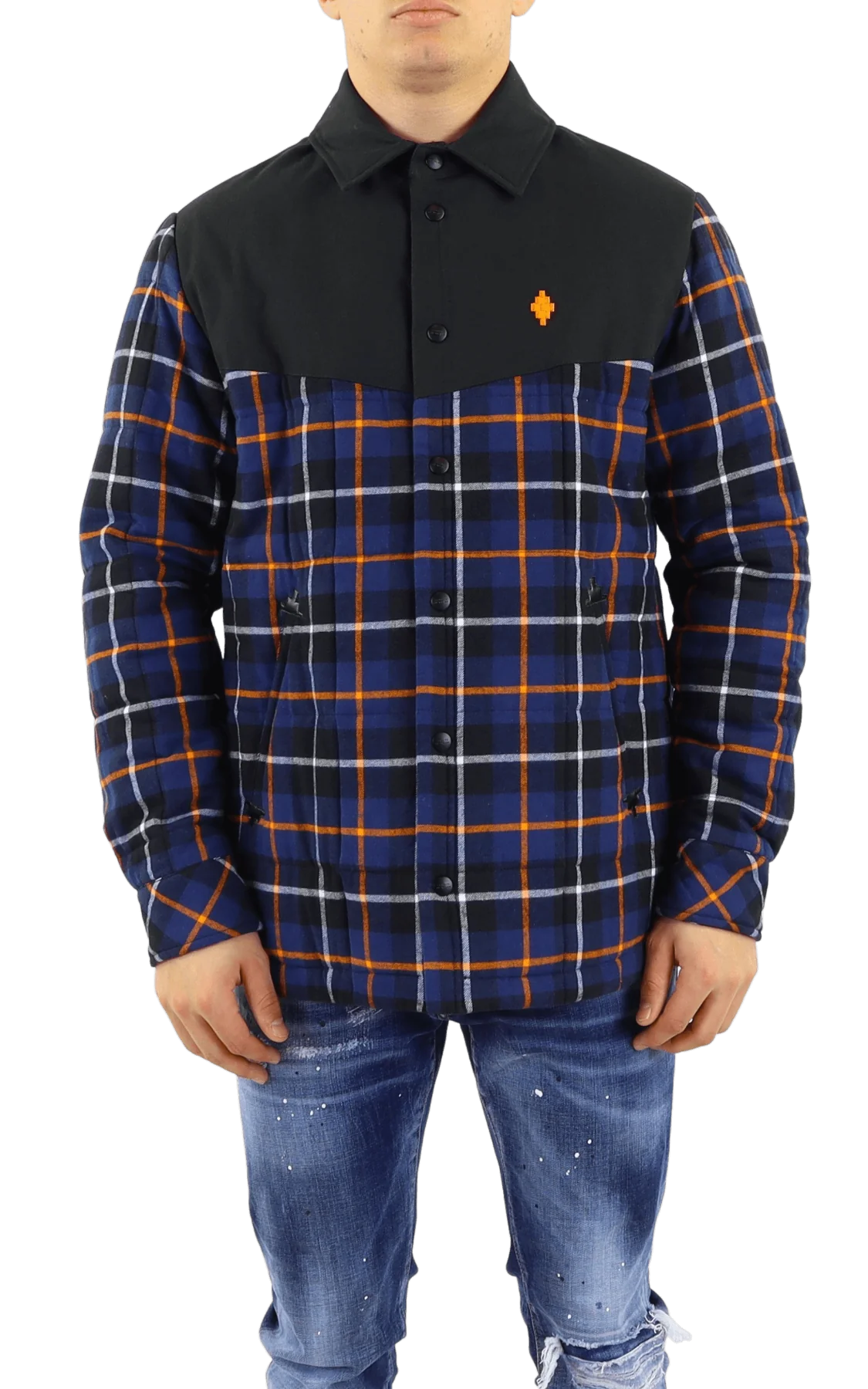 Marcelo Burlon Heren cross check padded overshirt