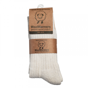 Afbeelding van WoolWarmers Wollen sokken creme 2 pack
