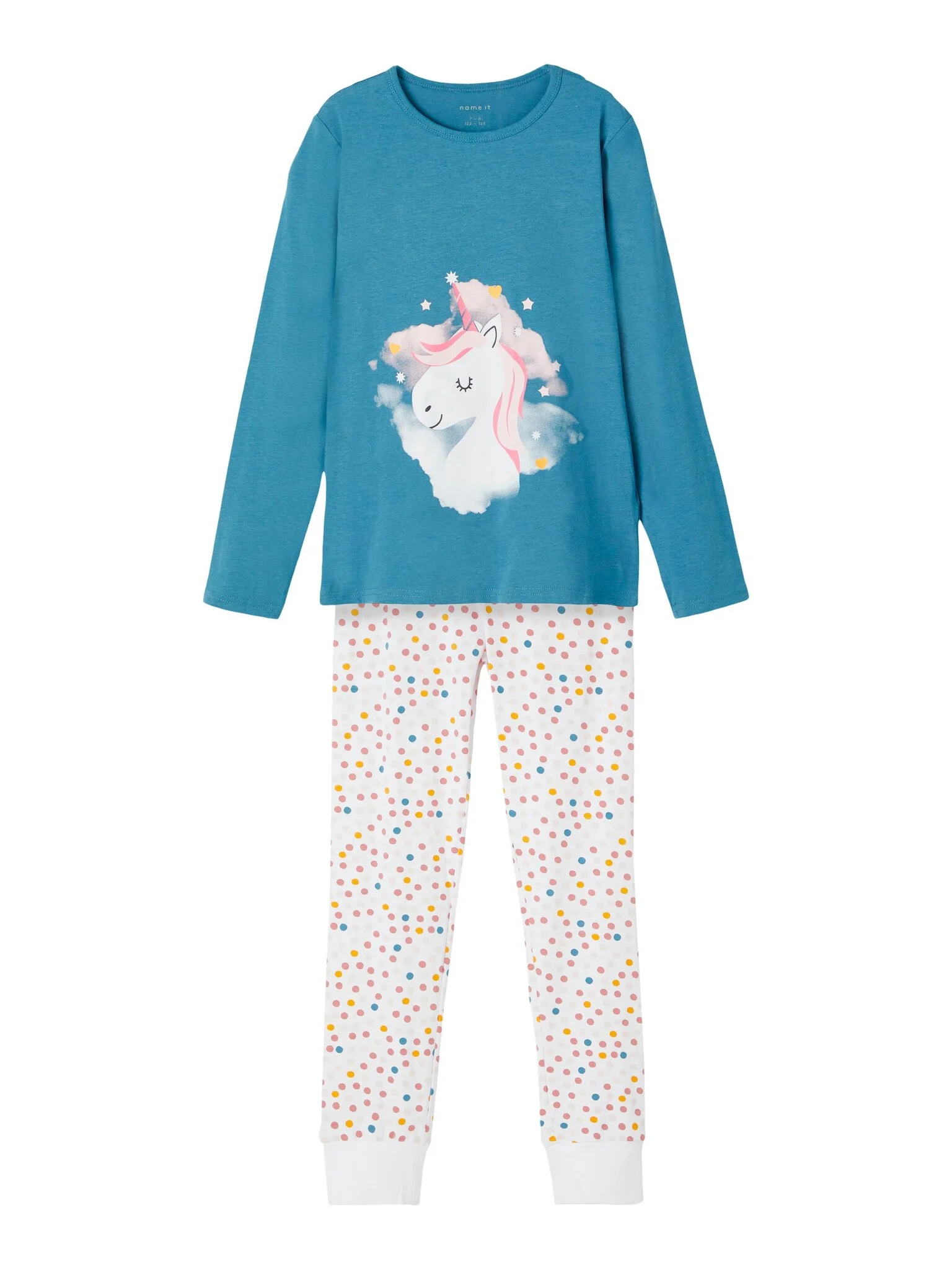 Afbeelding van Name It Meisjes pyjama lang unicorn