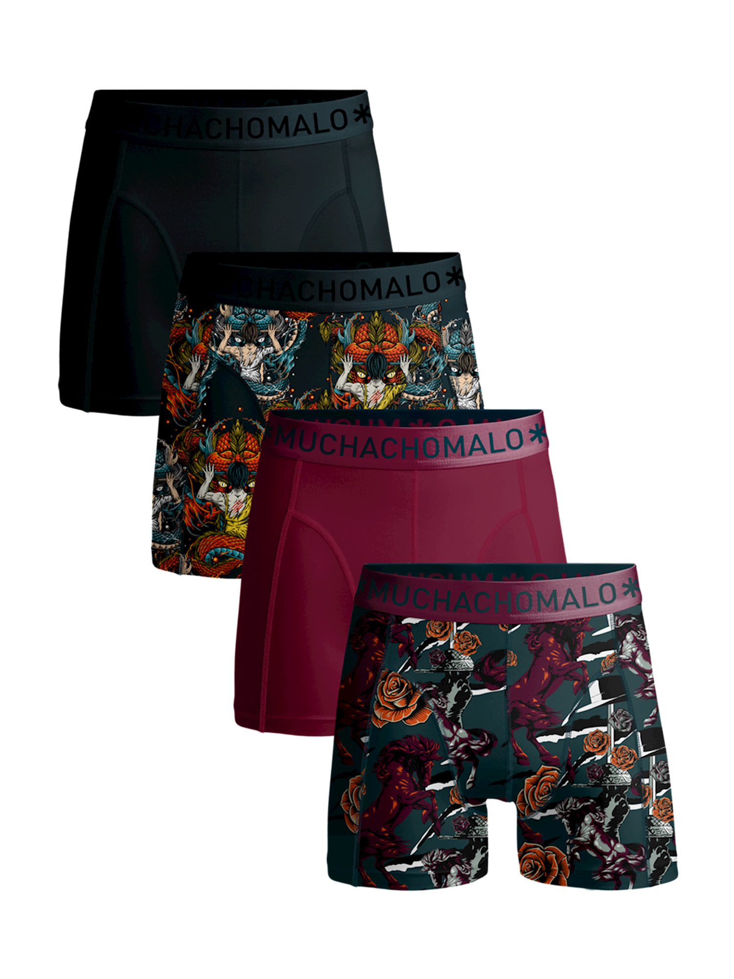 Afbeelding van Muchachomalo Jongens 4-pack boxershorts zorro brucelee