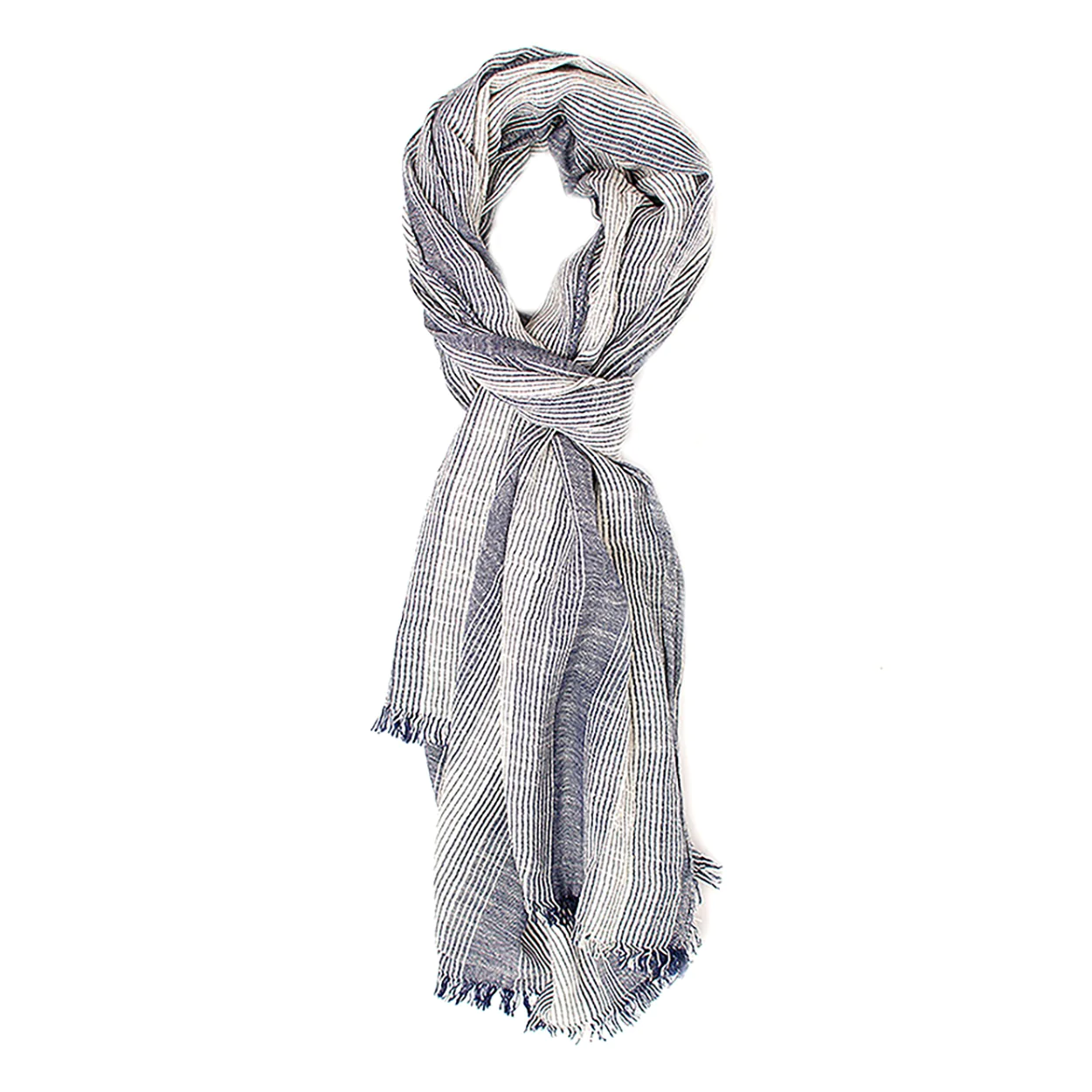 Afbeelding van Tresanti Candido | scarf with whispie stripes | navy