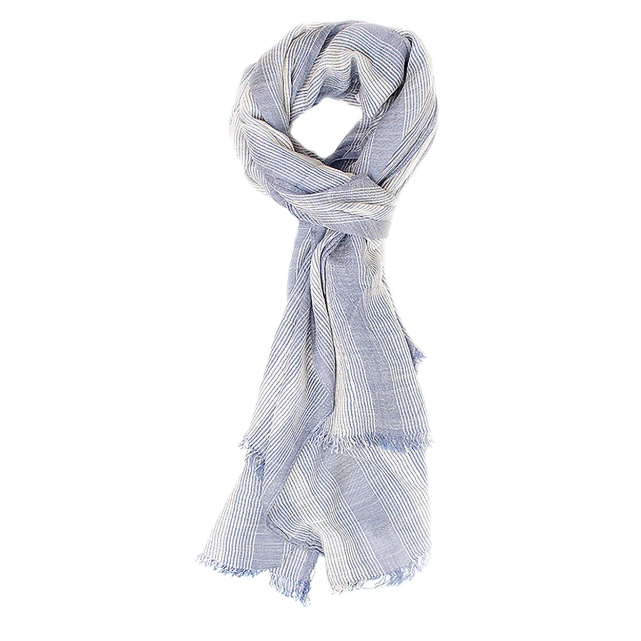 Afbeelding van Tresanti Candido | scarf with whispie stripes | sky blue