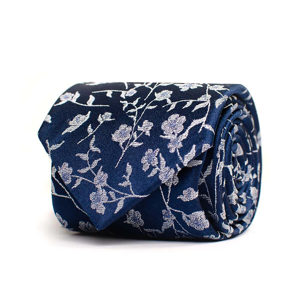 Tresanti Clinio | tie with flowers | navy