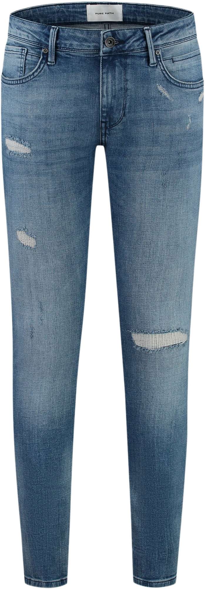 Pure Path The jone skinny fit jeans denim light blue
