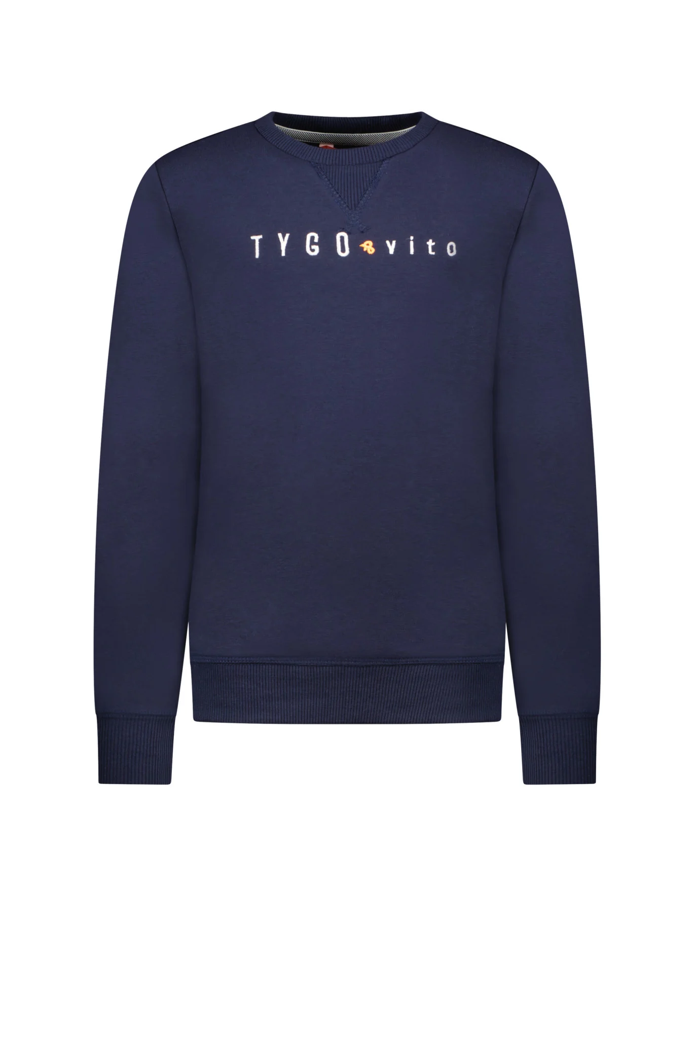 Afbeelding van Tygo & Vito Jongens sweater met geborduurd logo noos