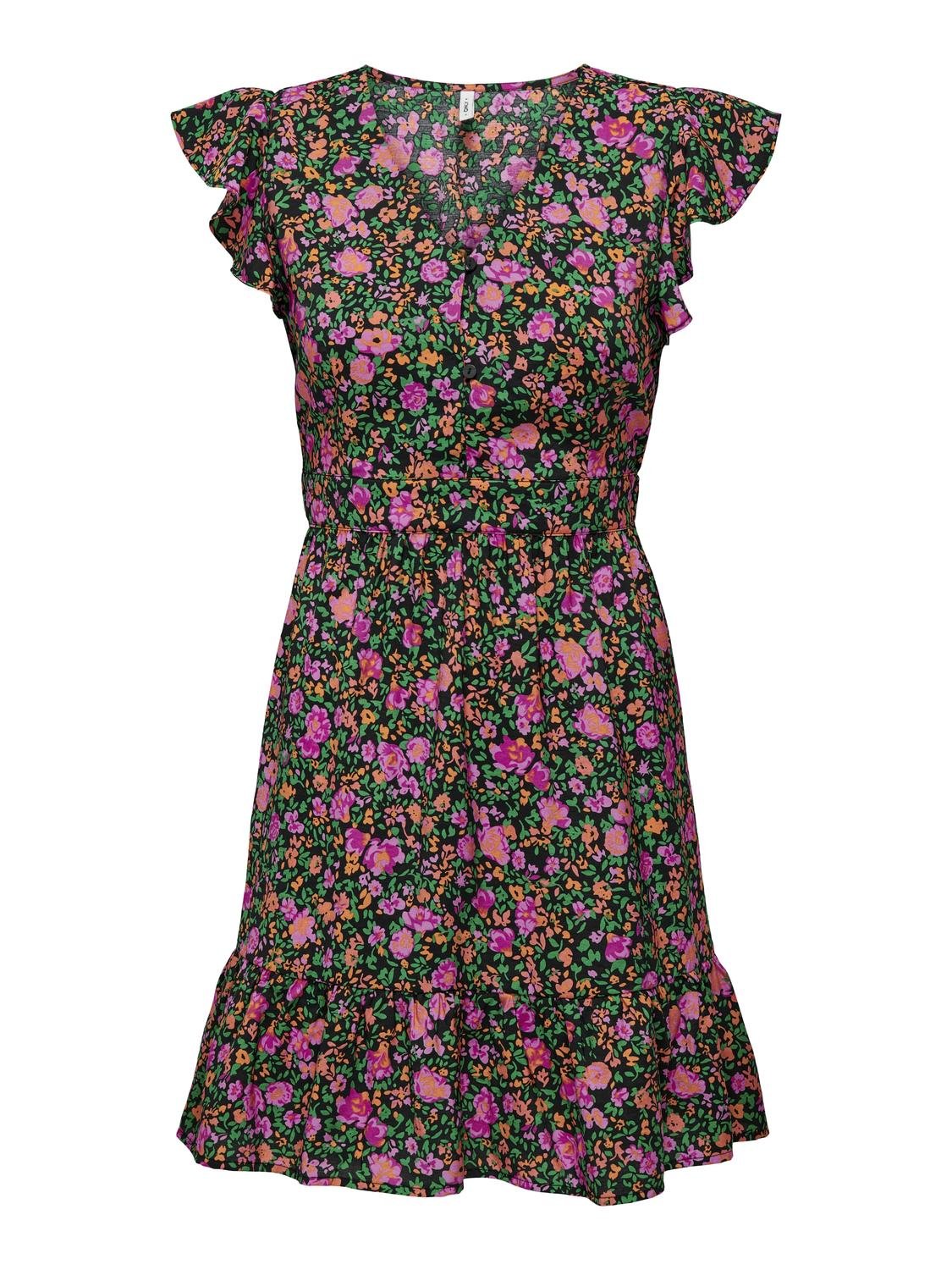 Only Onlsabrina capsleeve v-neck dress p