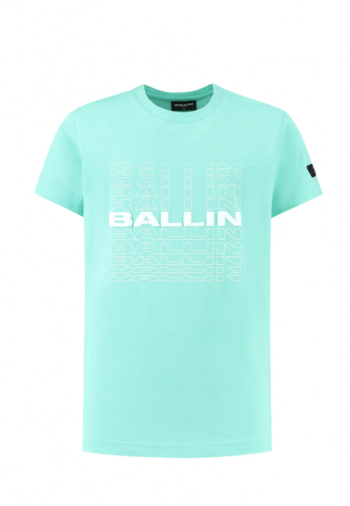 Afbeelding van Ballin Amsterdam Jongens t-shirt reel word art dark