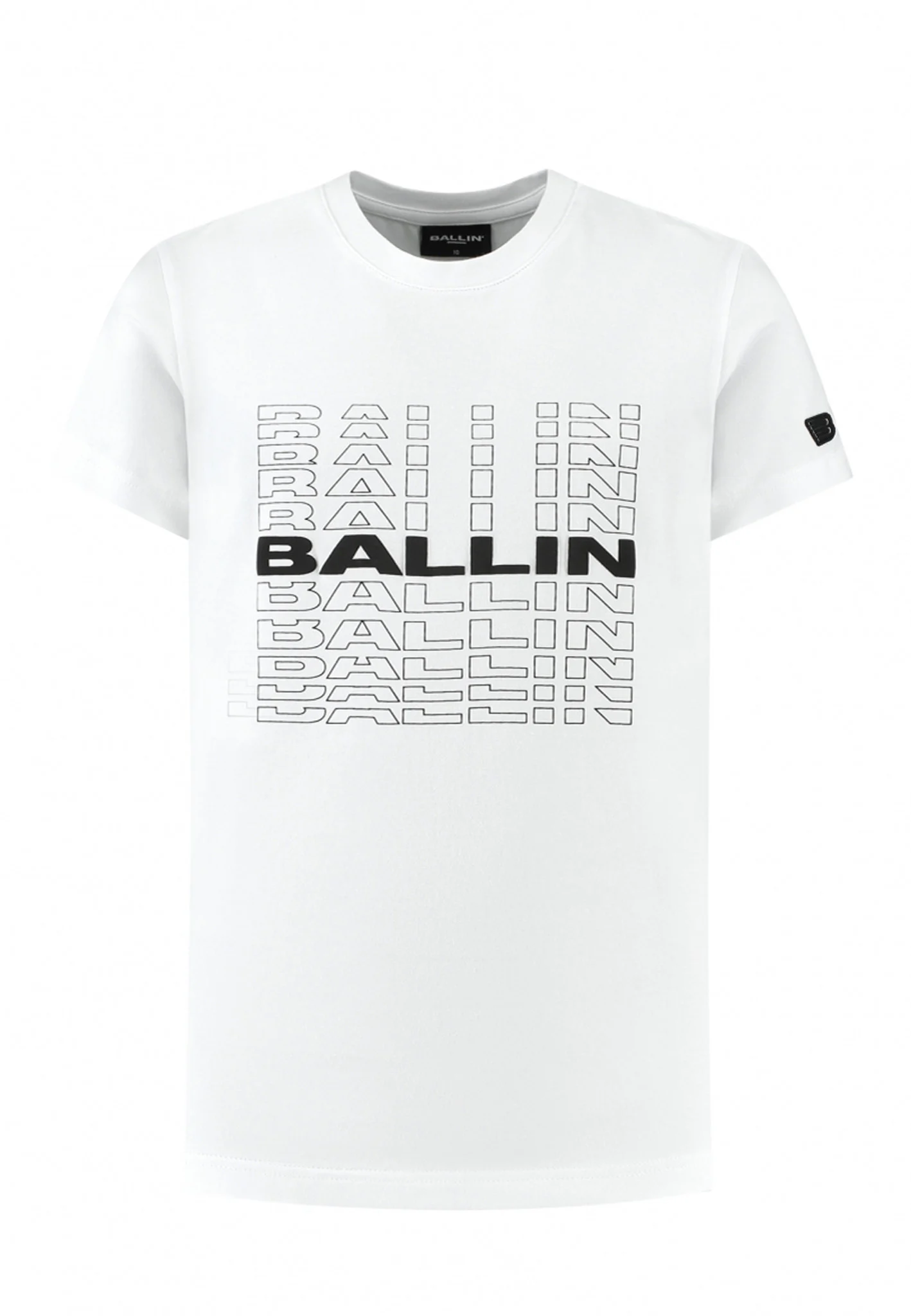 Afbeelding van Ballin Amsterdam Jongens t-shirt reel word art