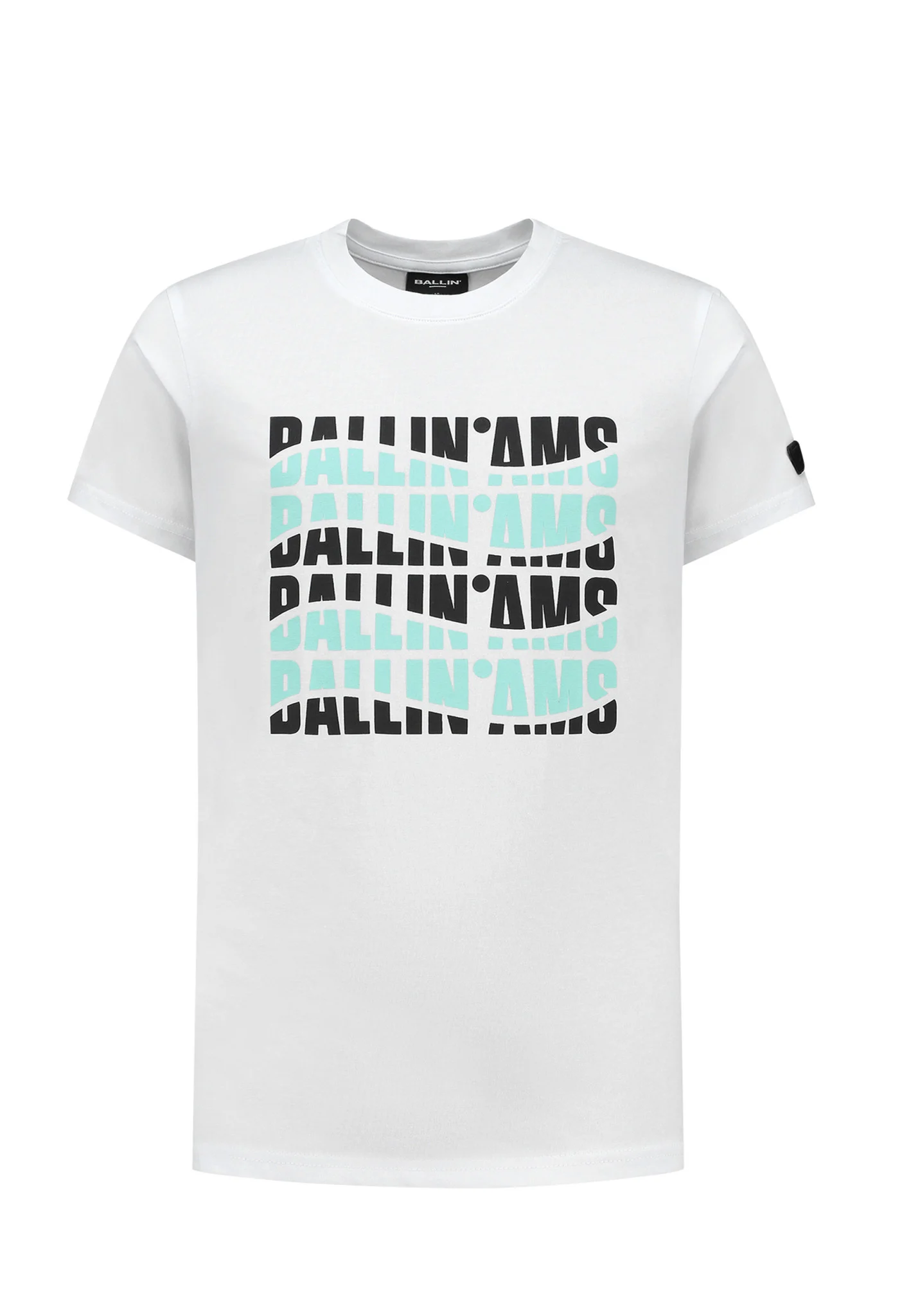Afbeelding van Ballin Amsterdam Jongens t-shirt wave logo
