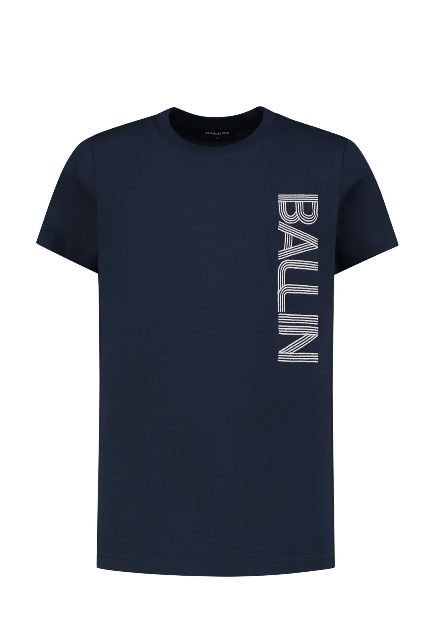 Afbeelding van Ballin Amsterdam Jongens t-shirt side logo navy