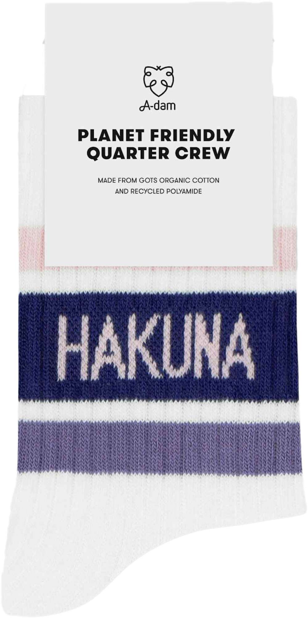 Afbeelding van A-dam Quater socks purple hakuna matata