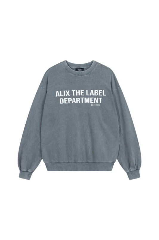Afbeelding van Alix The Label Washed sweater grey -