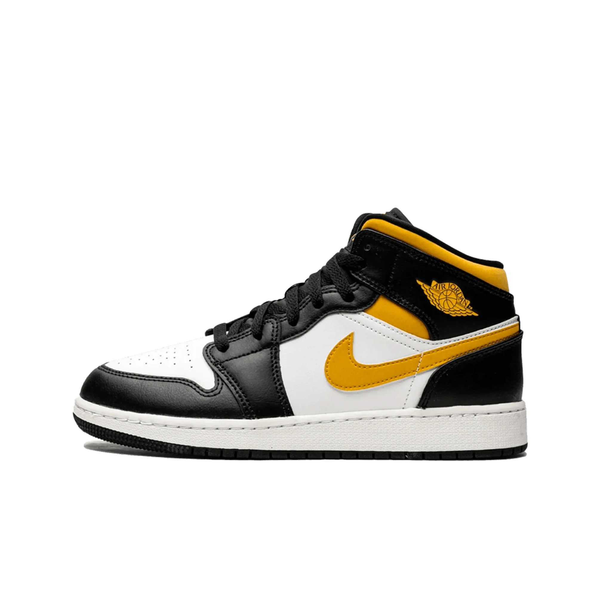 Nike Air jordan 1 mid white pollen black (gs)