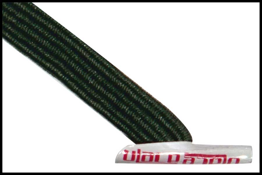 Afbeelding van Ulace veters voor sneakers met 6 gaatjes wintergreen elastiek