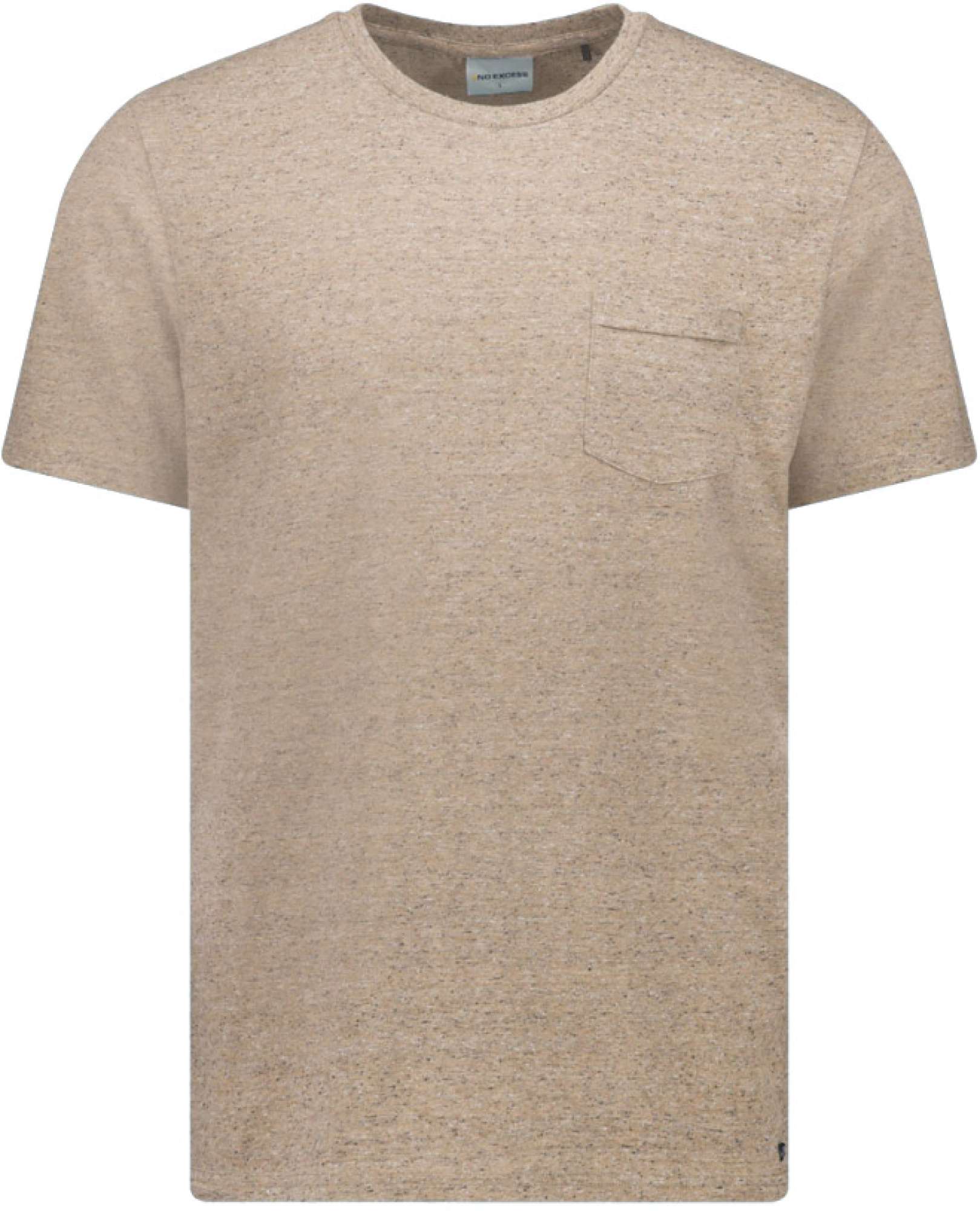 No Excess T-shirt korte mouw ronde hals multi coloured cream