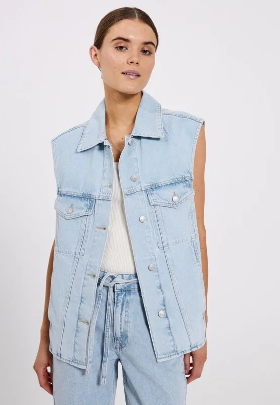 Afbeelding van Norr Larisa denim waist coat -