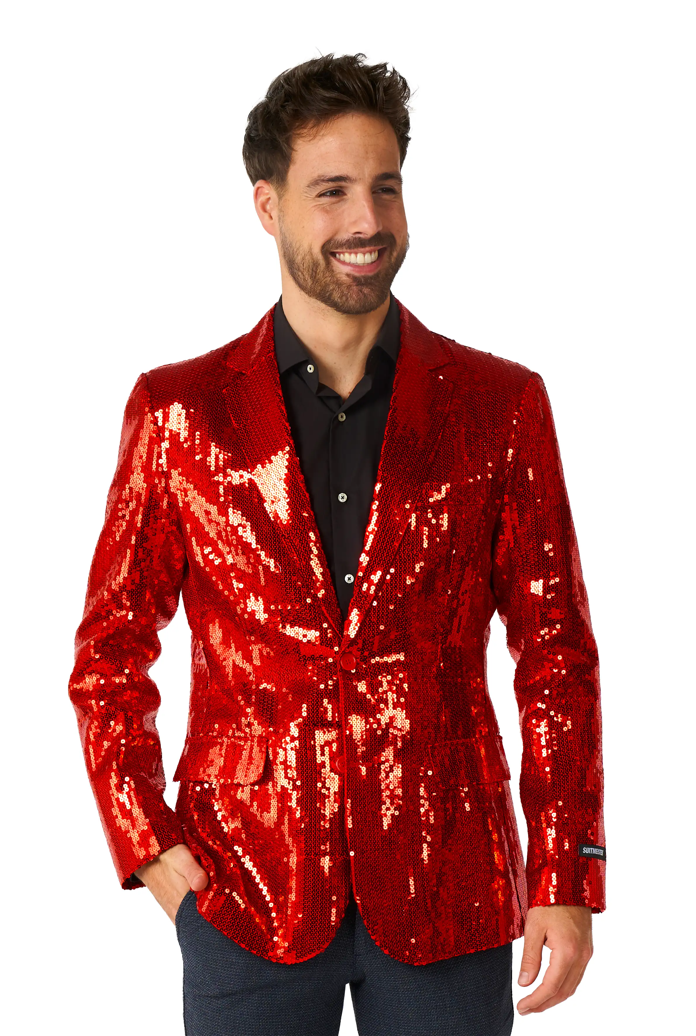Suitmeister Sequins red