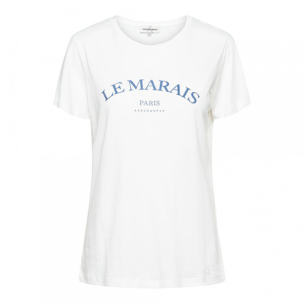 &Co Woman &co women t-shirt sasha white/light denim