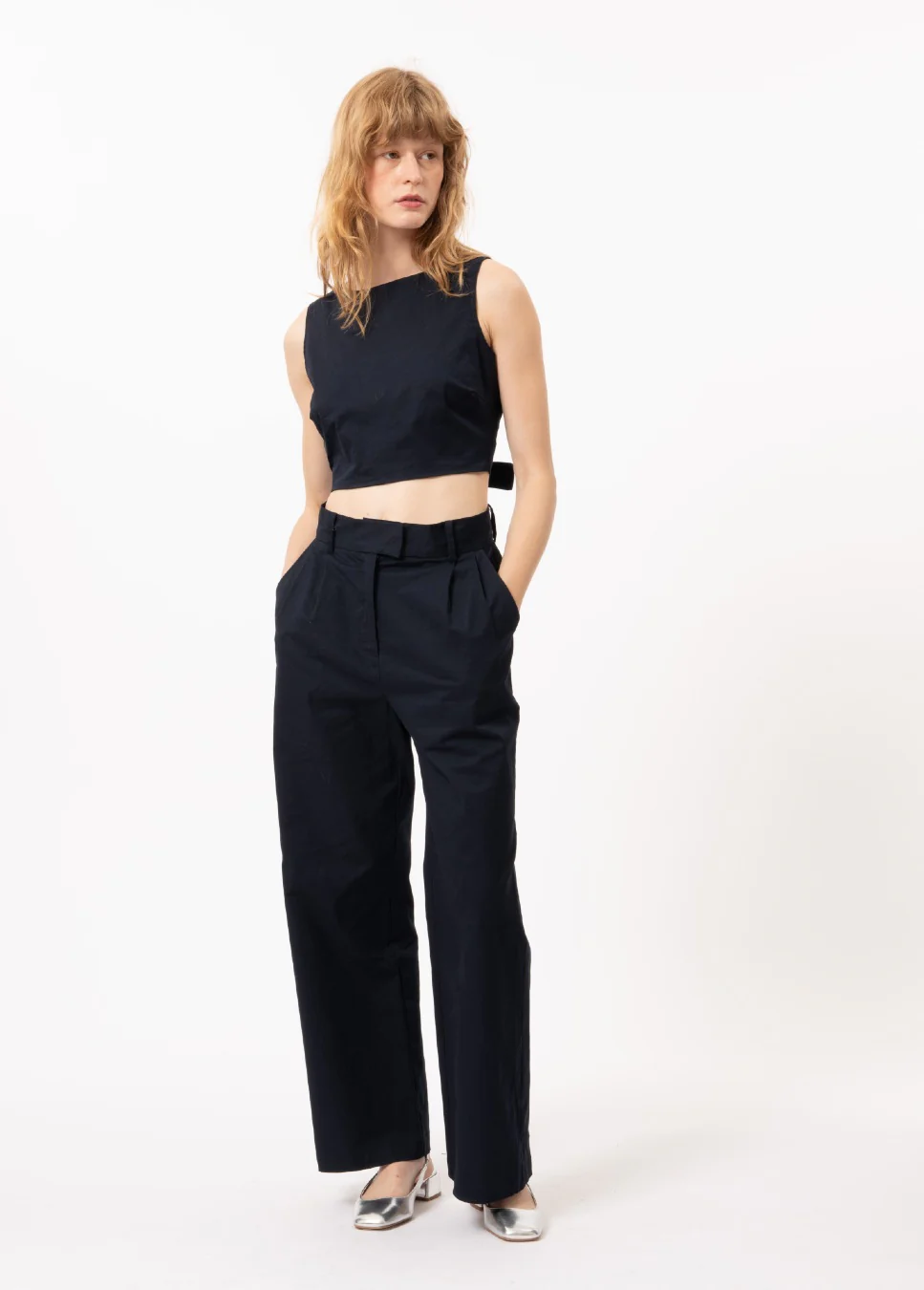 FRNCH Donker pantalon albane