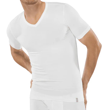 Schiesser 95/5 v-shirt 2-pack 173982 wit