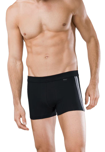 Schiesser Cotton stretch shorts 2-pack zwart