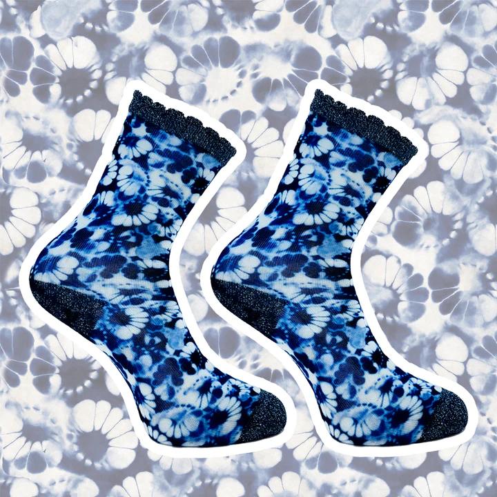 Afbeelding van Sock My Feet Bloeiende indigo