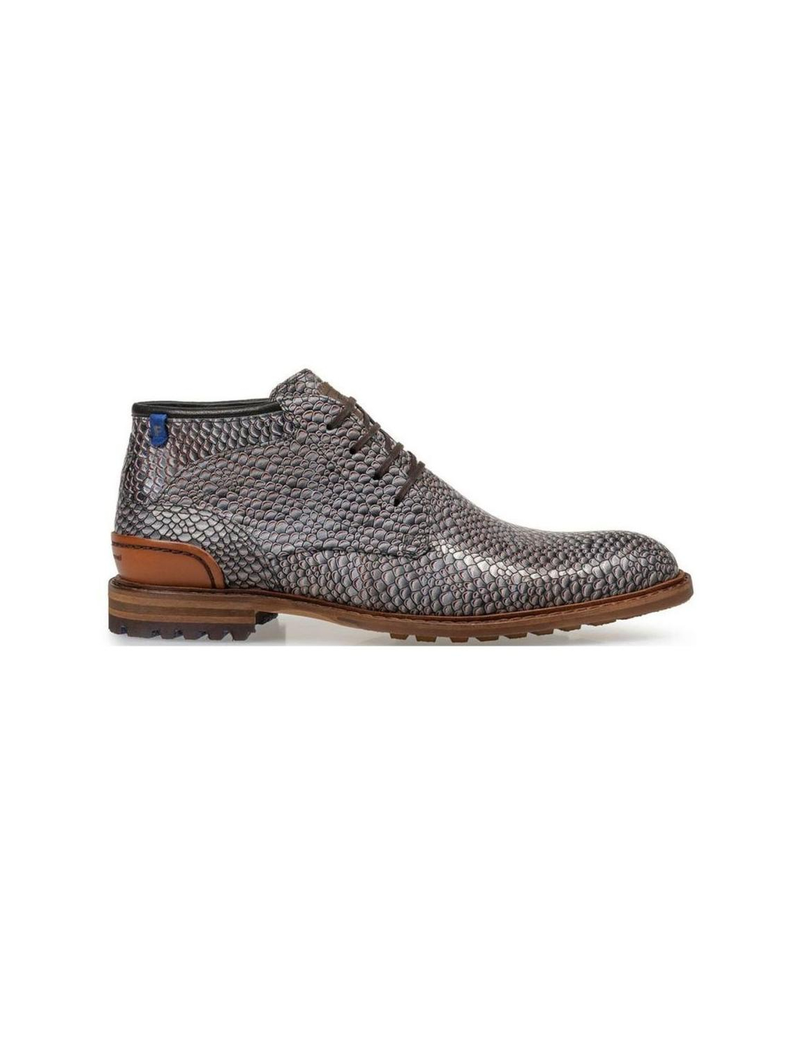 Floris van Bommel Half hoge heren schoen crepi 11.03