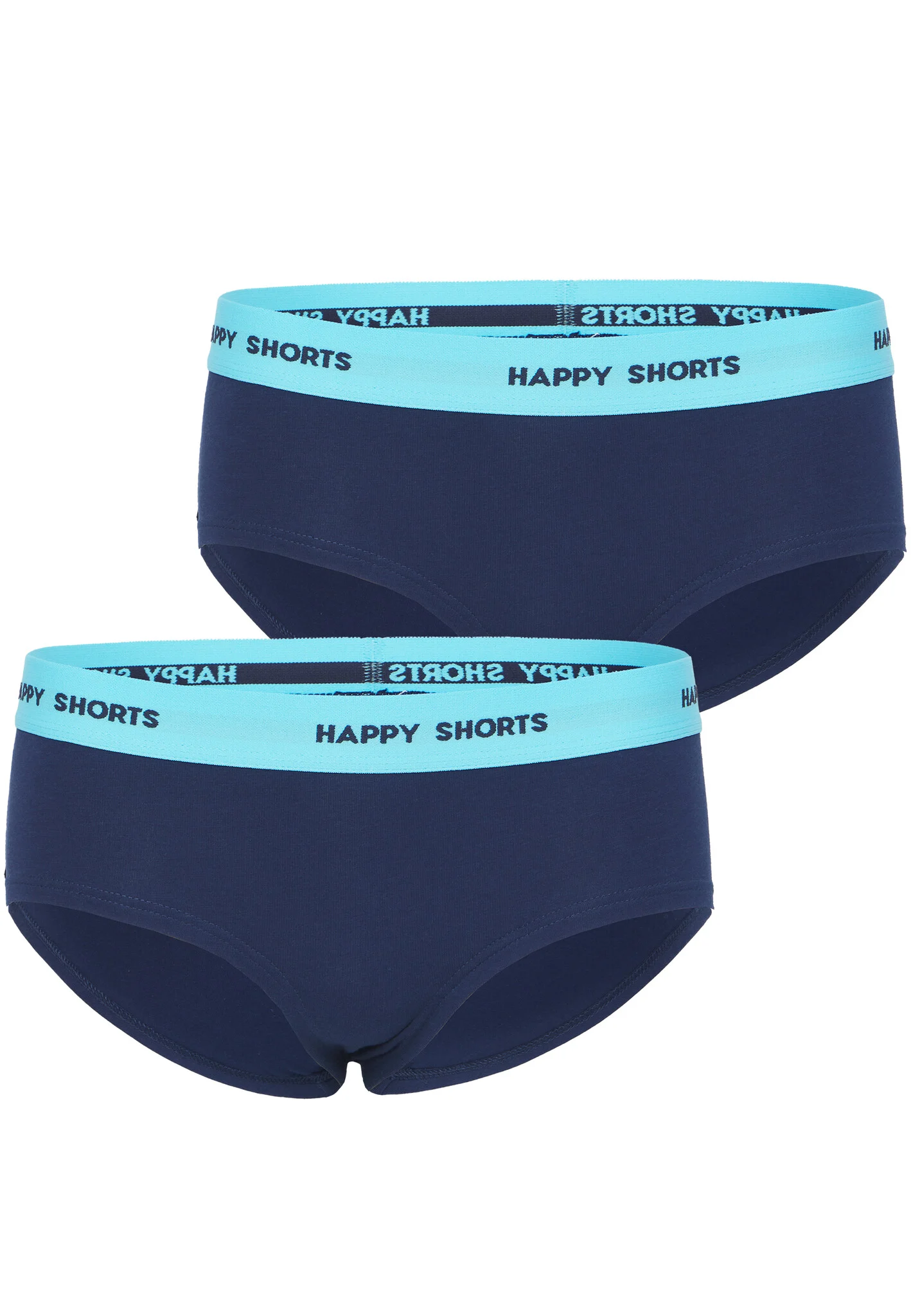 Happy Shorts Dames hipster navy 2-pack