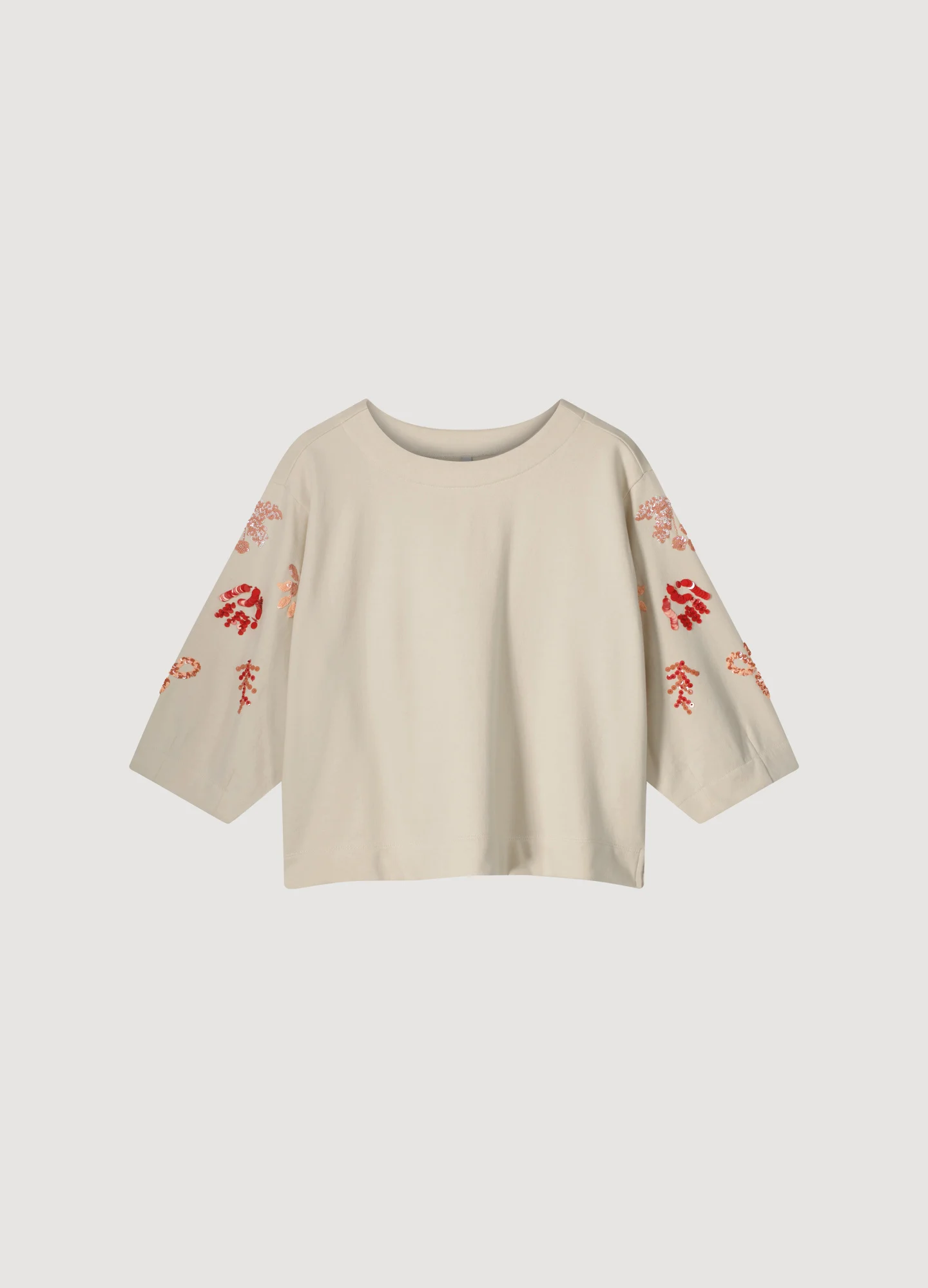 Afbeelding van Summum 3s5014-30624 122 quinty: sweatshirt embellished sweat ivory