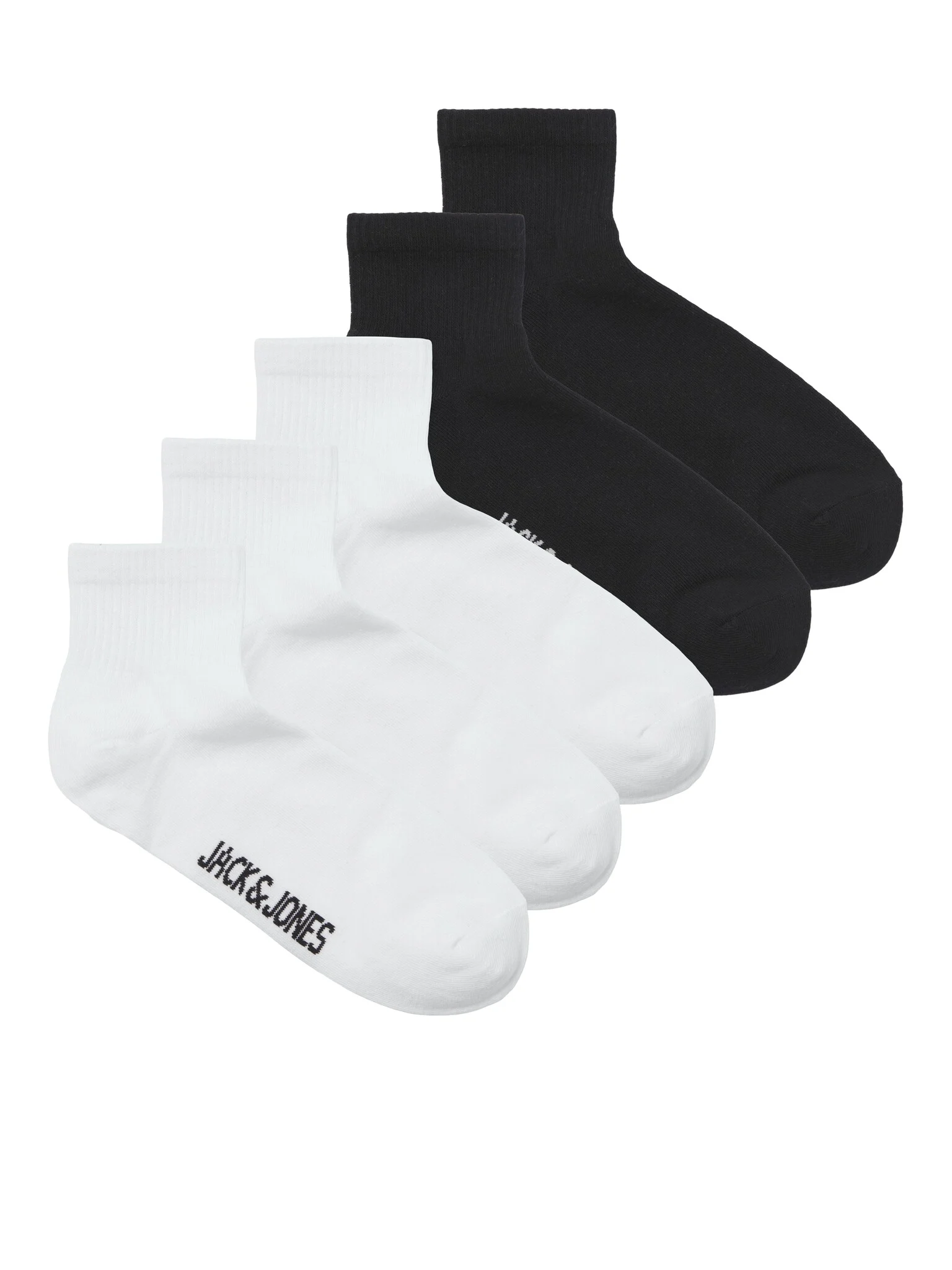 Jack & Jones Heren quarter sportsokken jacleon kort 5-pack