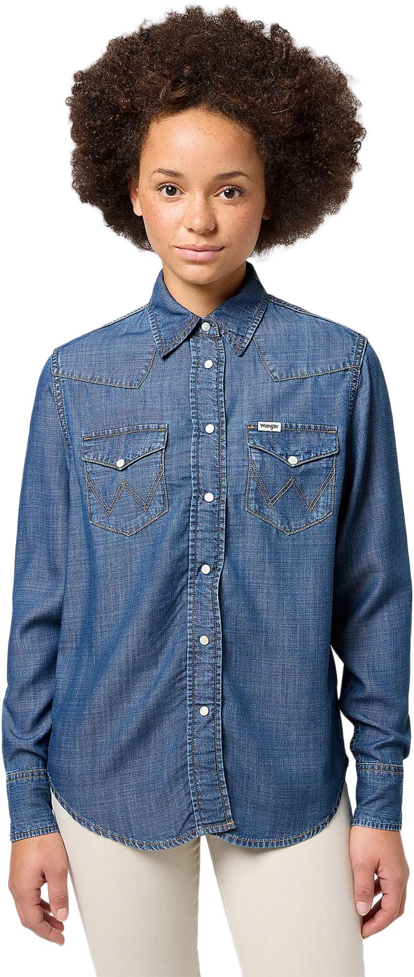 Wrangler Heritage shirt carson blue denim