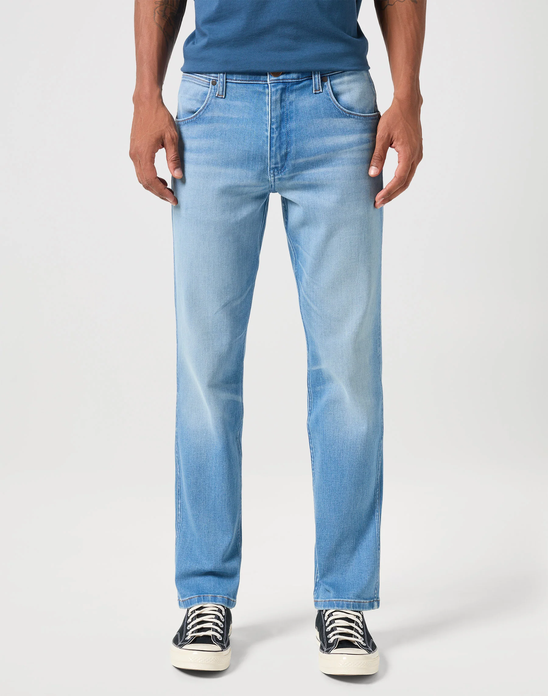 Wrangler Greensboro heren regular straight-fit jeans ace high