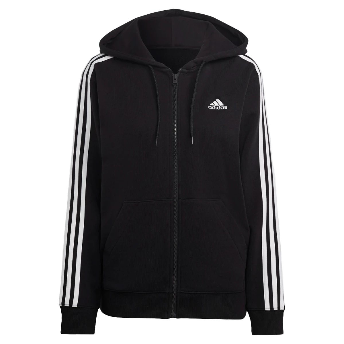 Adidas Essentials 3-stripes french terry regular full-zip hoodie