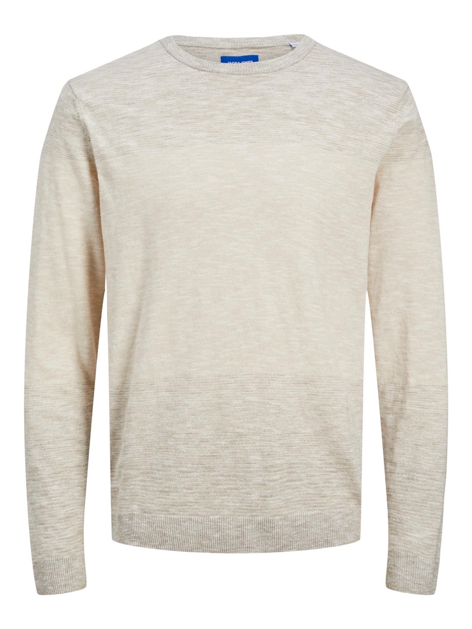 Jack & Jones Jormalibu knit crew neck taupe