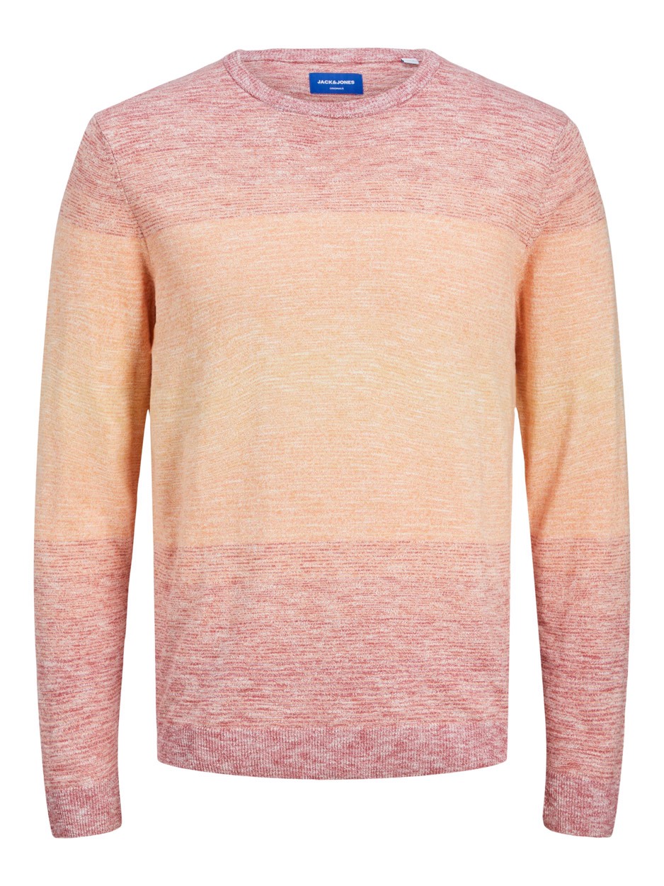 Jack & Jones Jormalibu knit crew neck zalmpeach