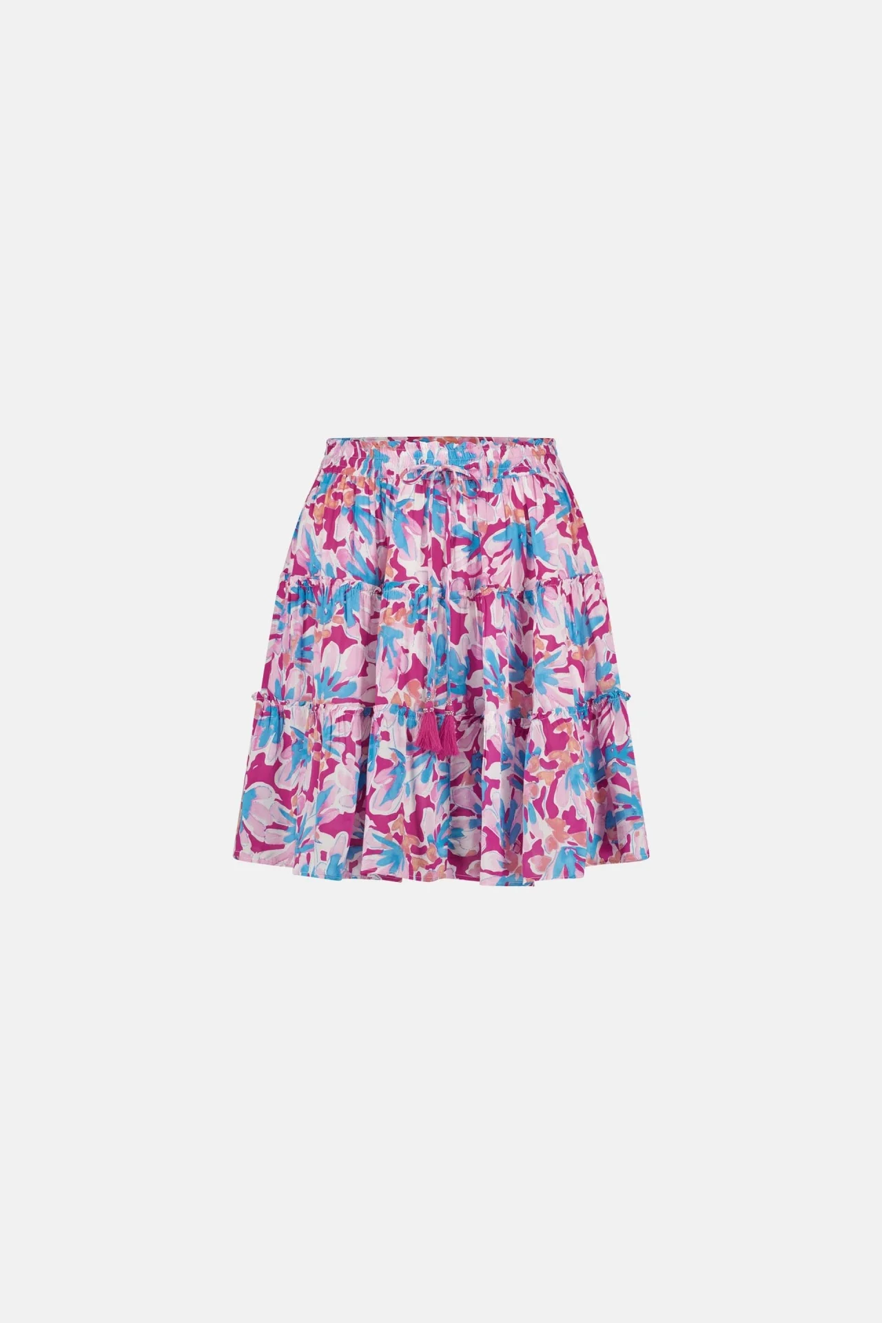 Fabienne Chapot Clt-216-ski-ss24 mitzi skirt azure blue/hot pink
