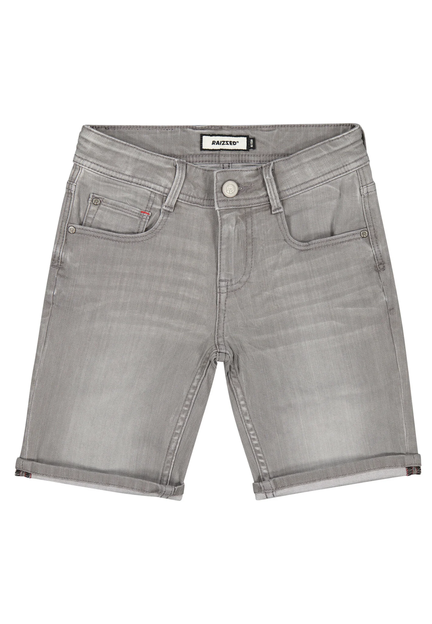 Raizzed Jongens korte jeans oregon mid grey stone