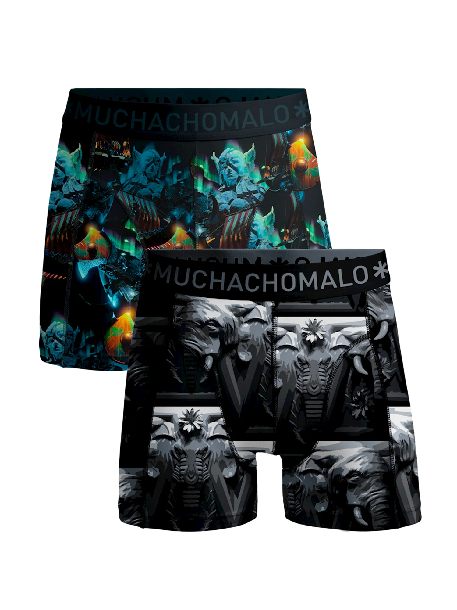 Afbeelding van Muchachomalo Jongens 2-pack boxershorts elephant norway