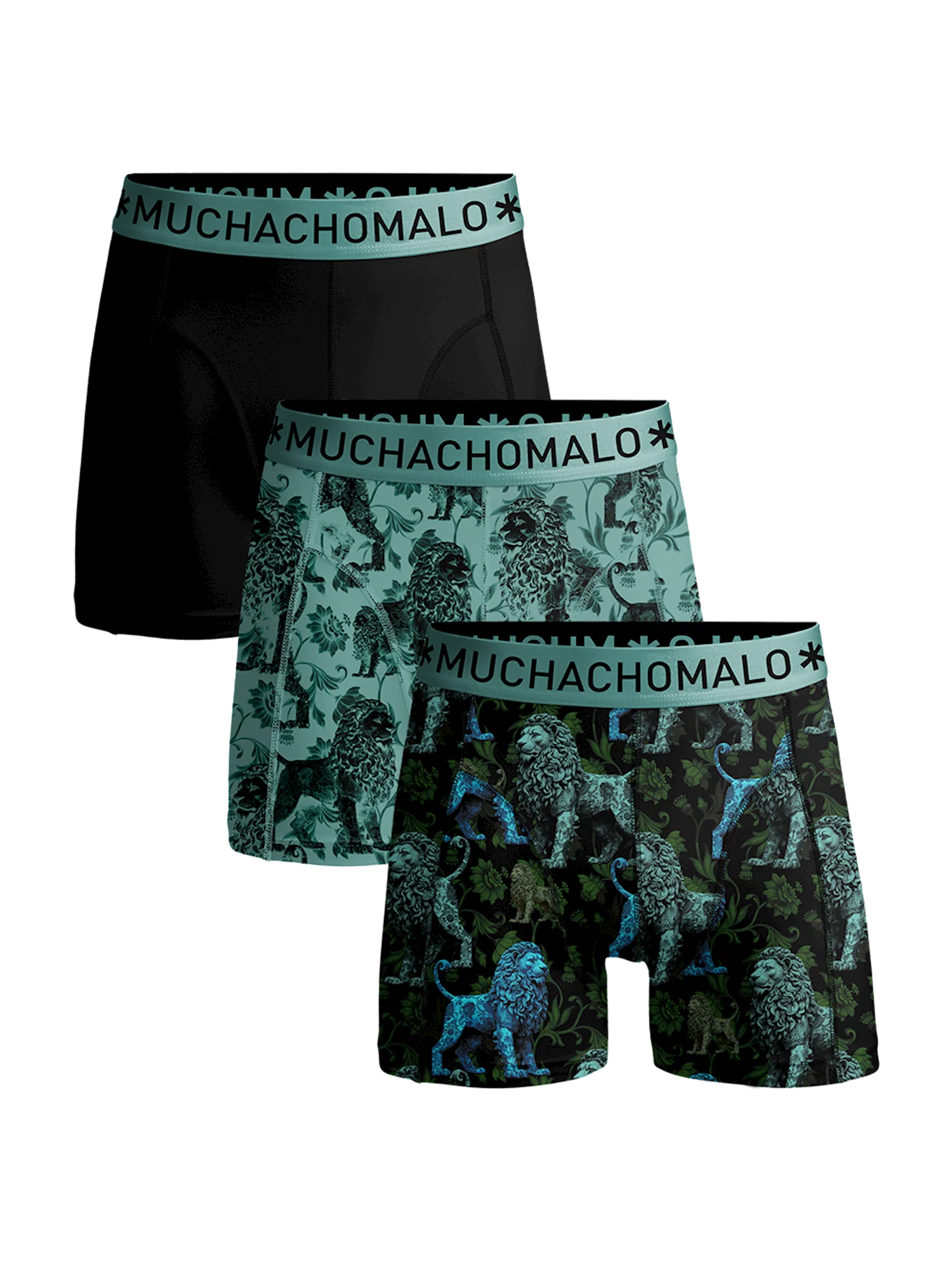 Muchachomalo Jongens 3-pack boxershorts print/effen