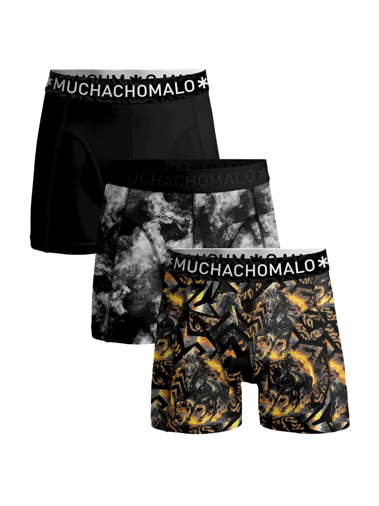 Muchachomalo Jongens 3-pack boxershorts fire elements